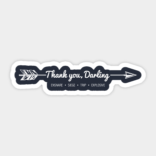 Thank You, Darling Sticker